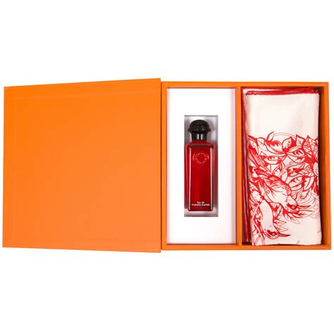 hermes eau de rhubarbe écarlate prix|hermes rhubarb gift set.